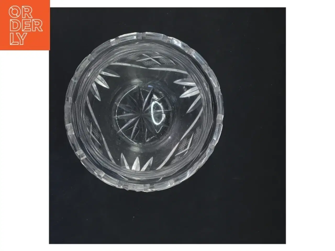 Billede 2 - Glasvase med mønster (str. 16x15 cm)