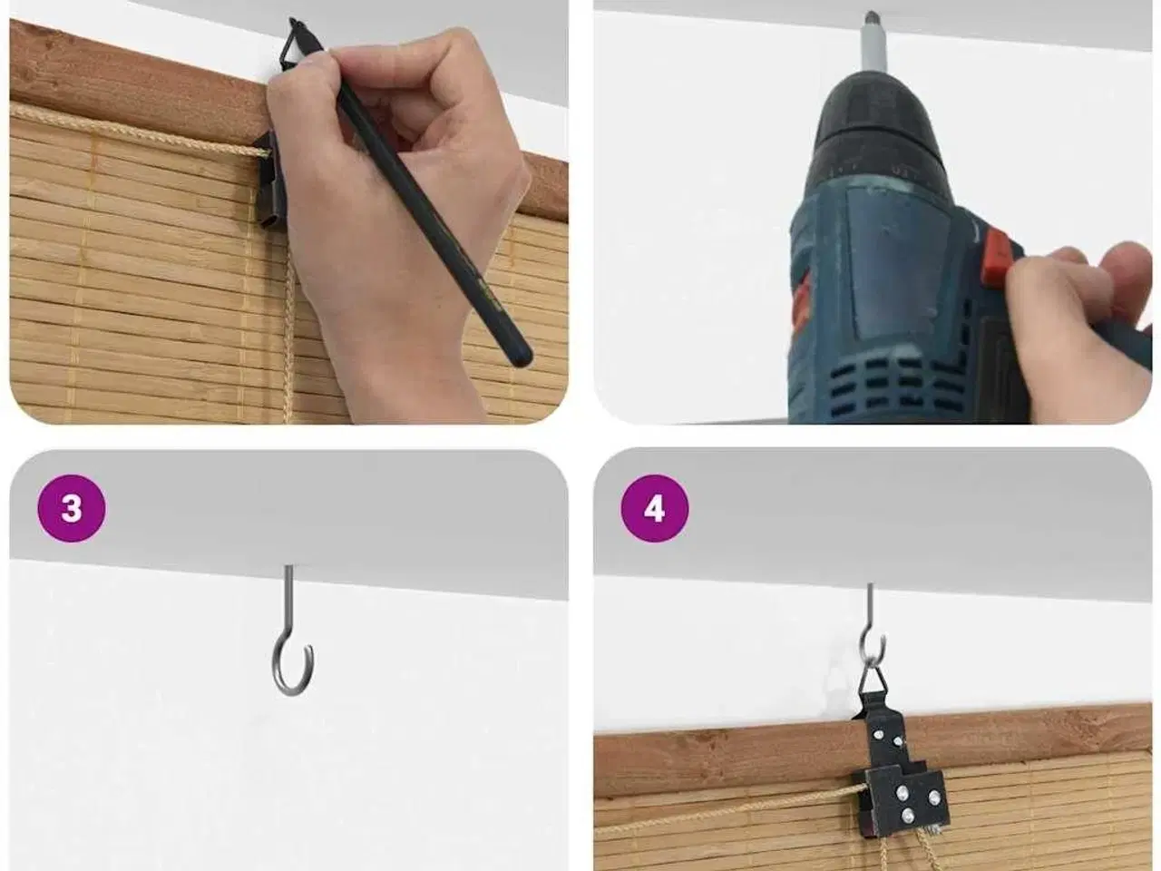 Billede 11 - Vindues Blinds & Shades Andet Lys Brun Bambus