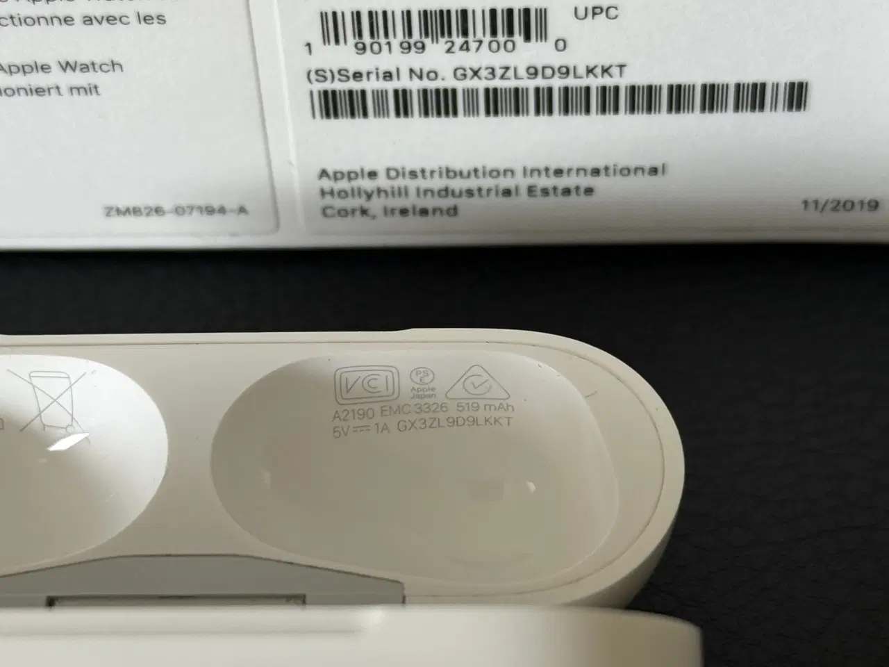 Billede 3 - Apple AirPods Pro Headset Hvid A2190 Gen 1