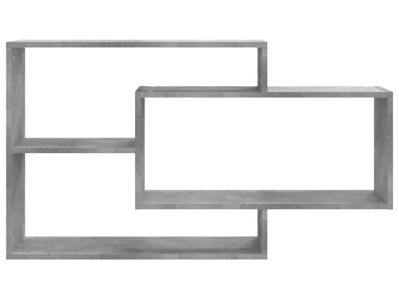 Billede 5 - Væghylder 104x20x58,5 cm konstrueret træ betongrå