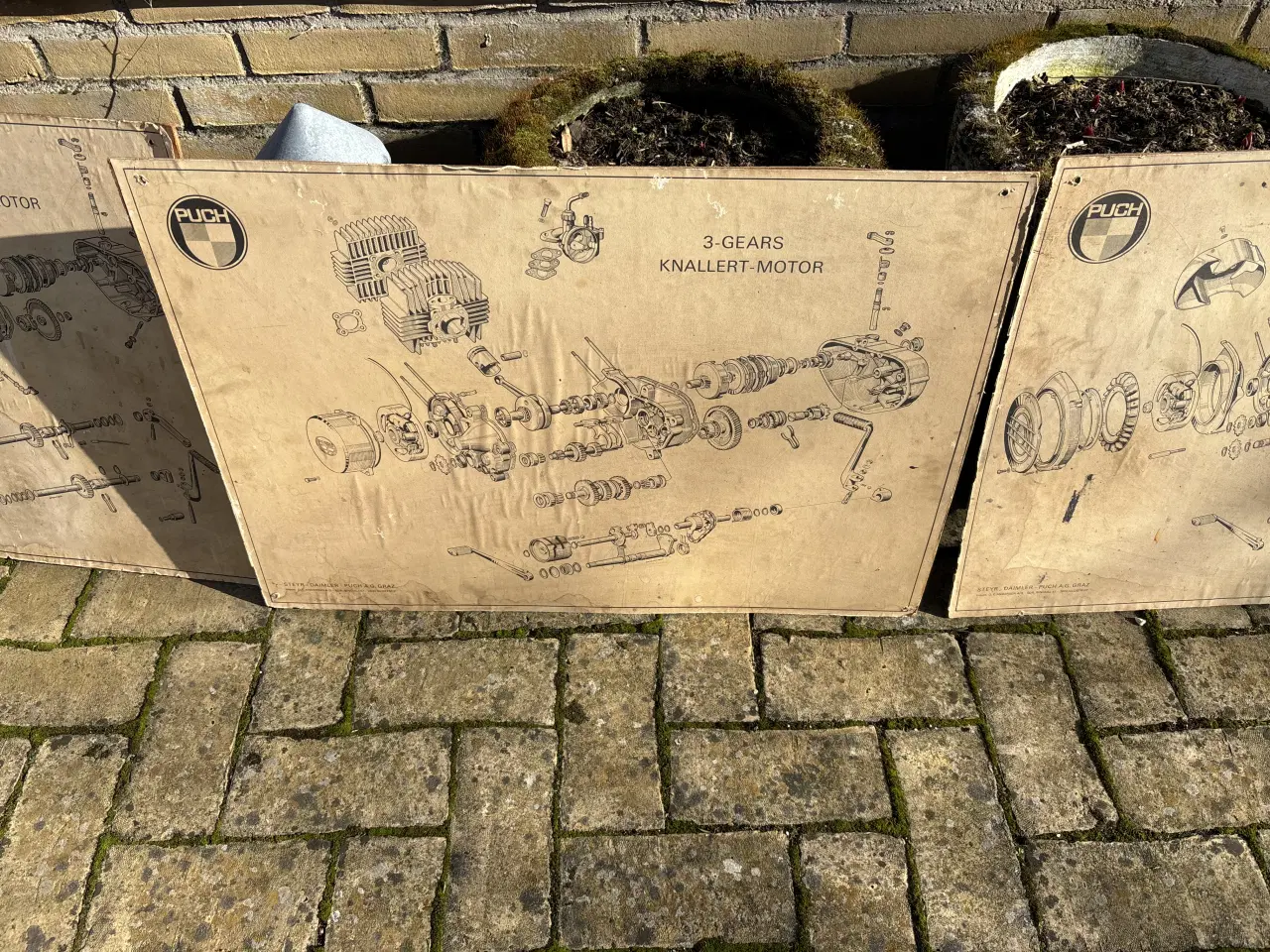 Billede 3 - Puch værksteds/ butik tavler gamle 