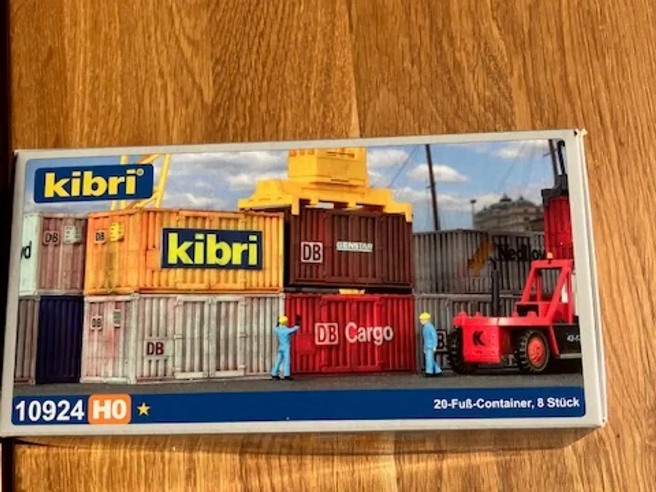 Billede 1 - KIBRI 10924 8 stk 20" containere Byggesæt H0 Nye,7