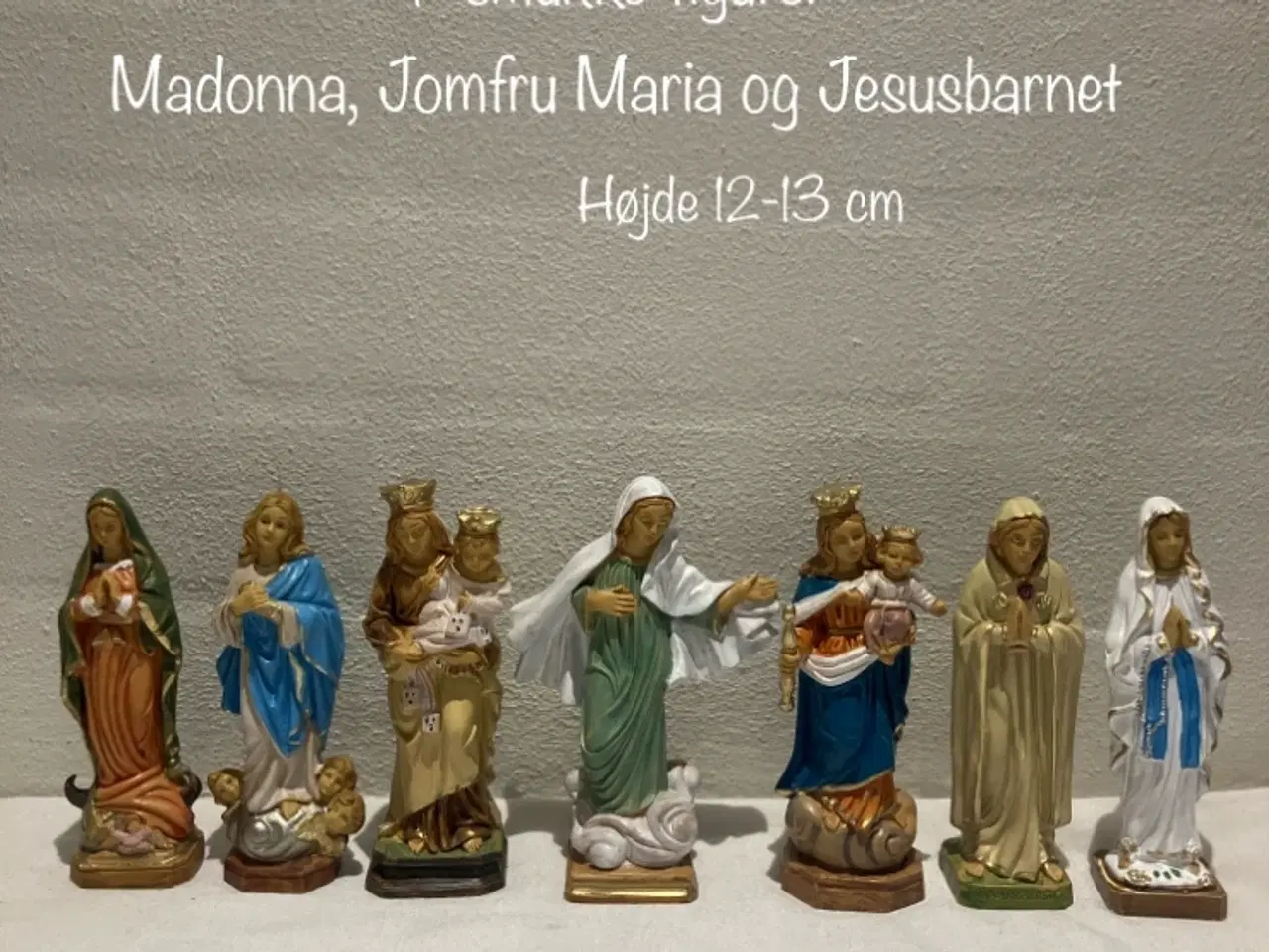 Billede 1 - 7 flotte Madonna / Jomfru Maria figurer