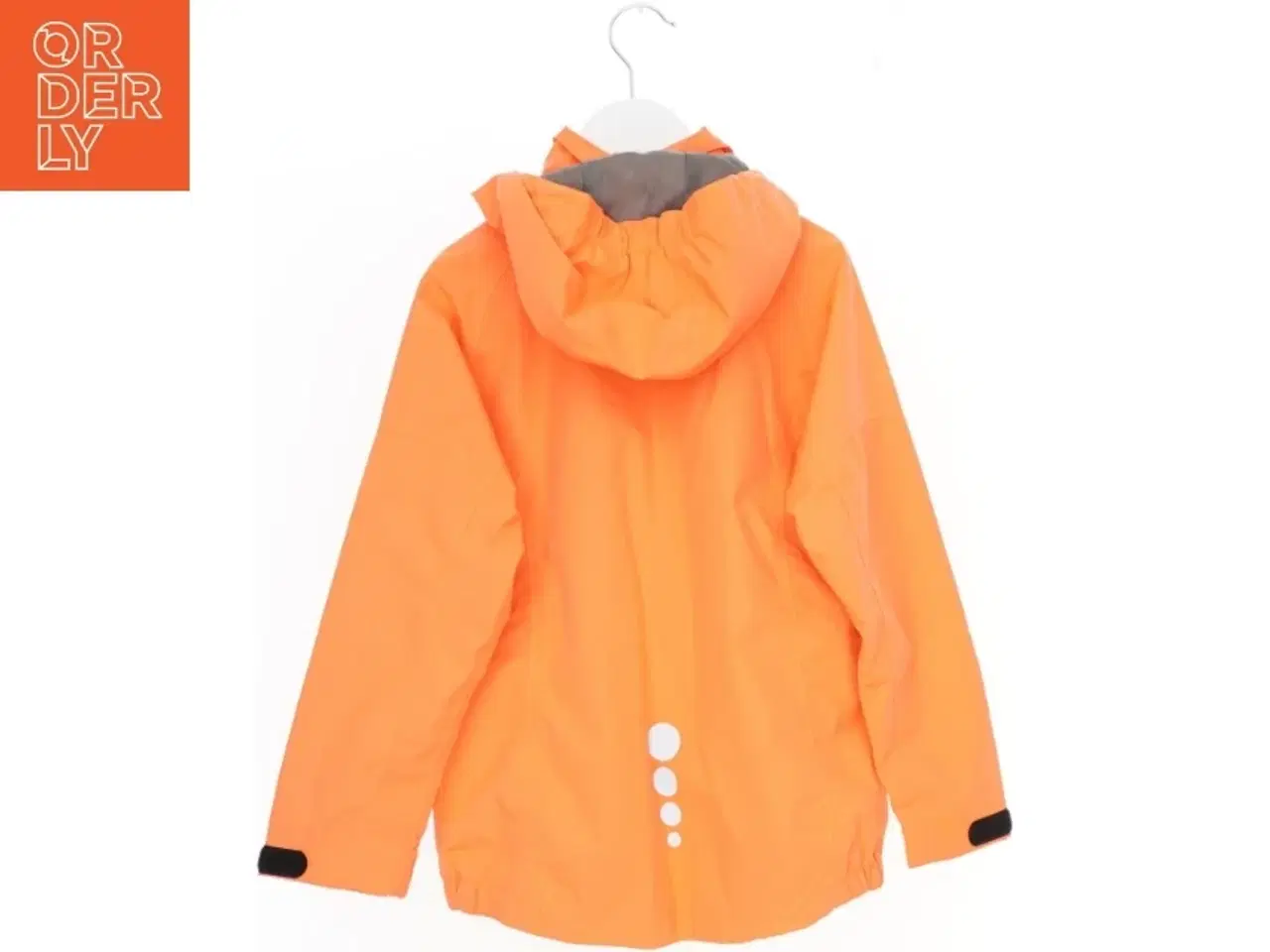 Billede 2 - Orange børnejakke med hætte (str. 128)