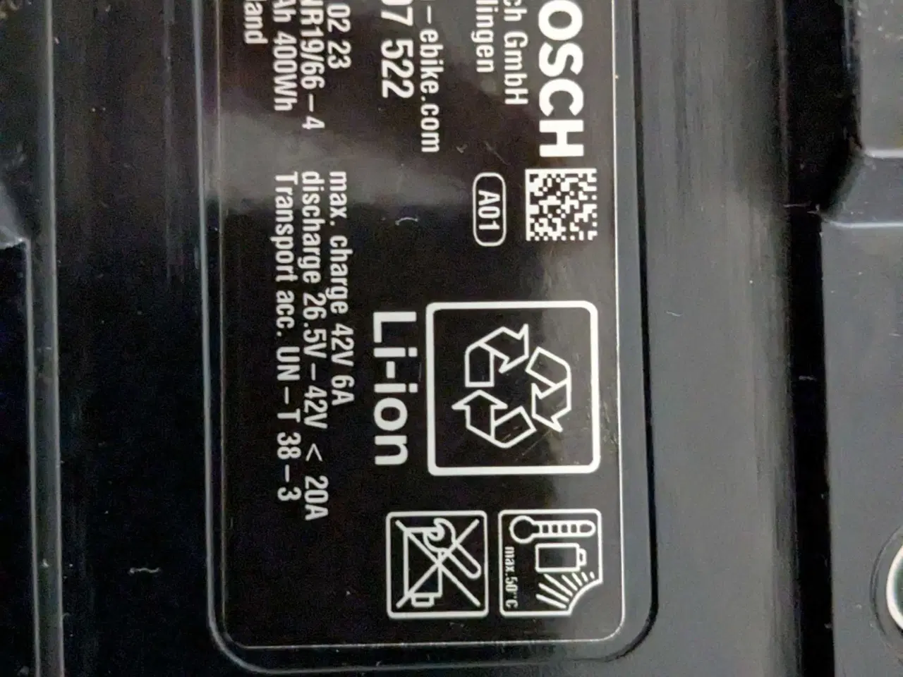 Billede 2 - Bosch powerpack 36V 400Wh 11Ah