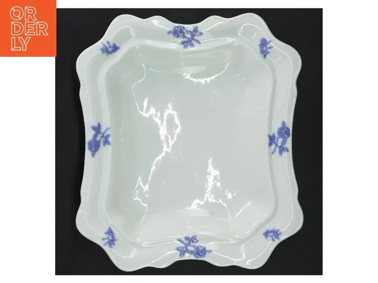 Billede 3 - Gustavberg Blå Blom skål (str. 23x20x4 cm)