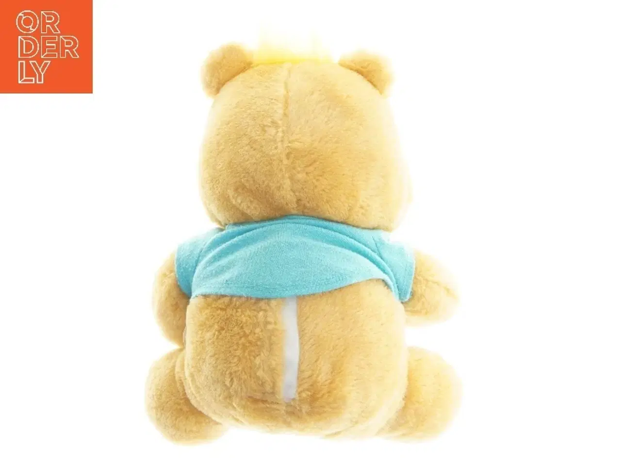 Billede 2 - Bamse med blå trøje (str. 28 cm)