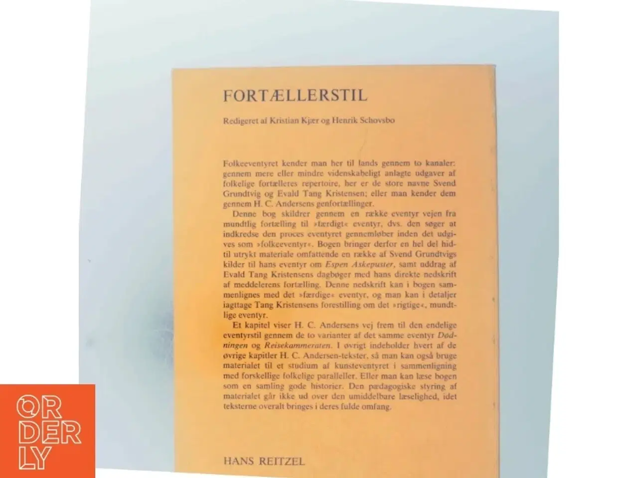 Billede 3 - Fortæller stil fra Hans Reitzels Forlag