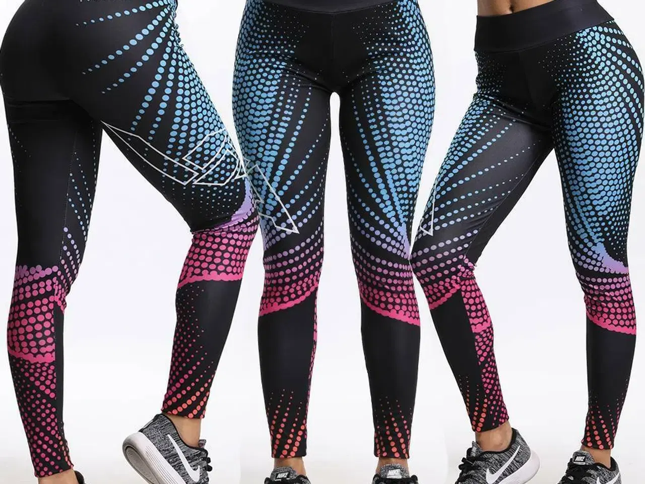 Billede 1 - Leggins.M.3D-print/Høj talje/Stør:Large og medium