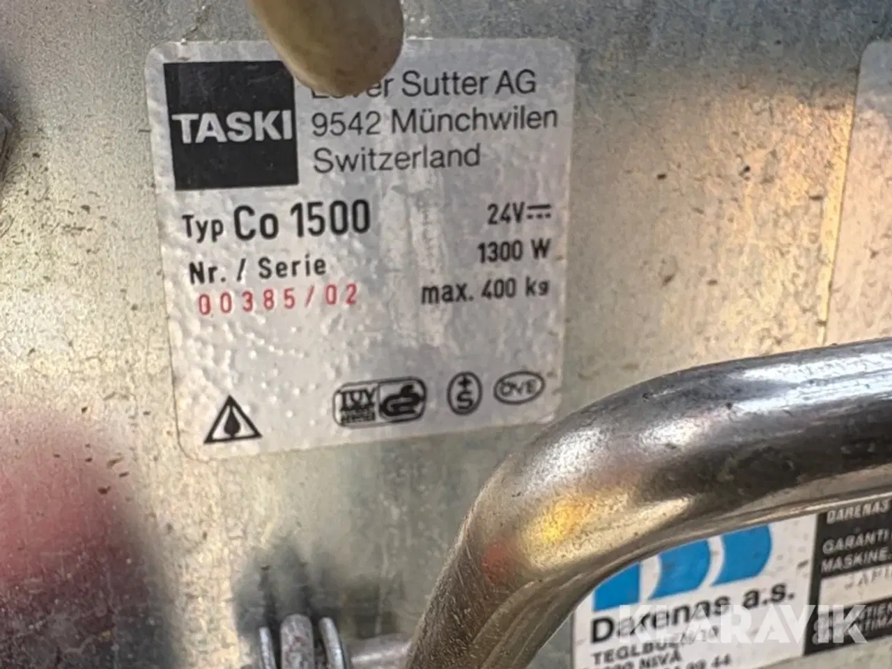 Billede 6 - Gulvvaskemaskine Taski Combimat 1500