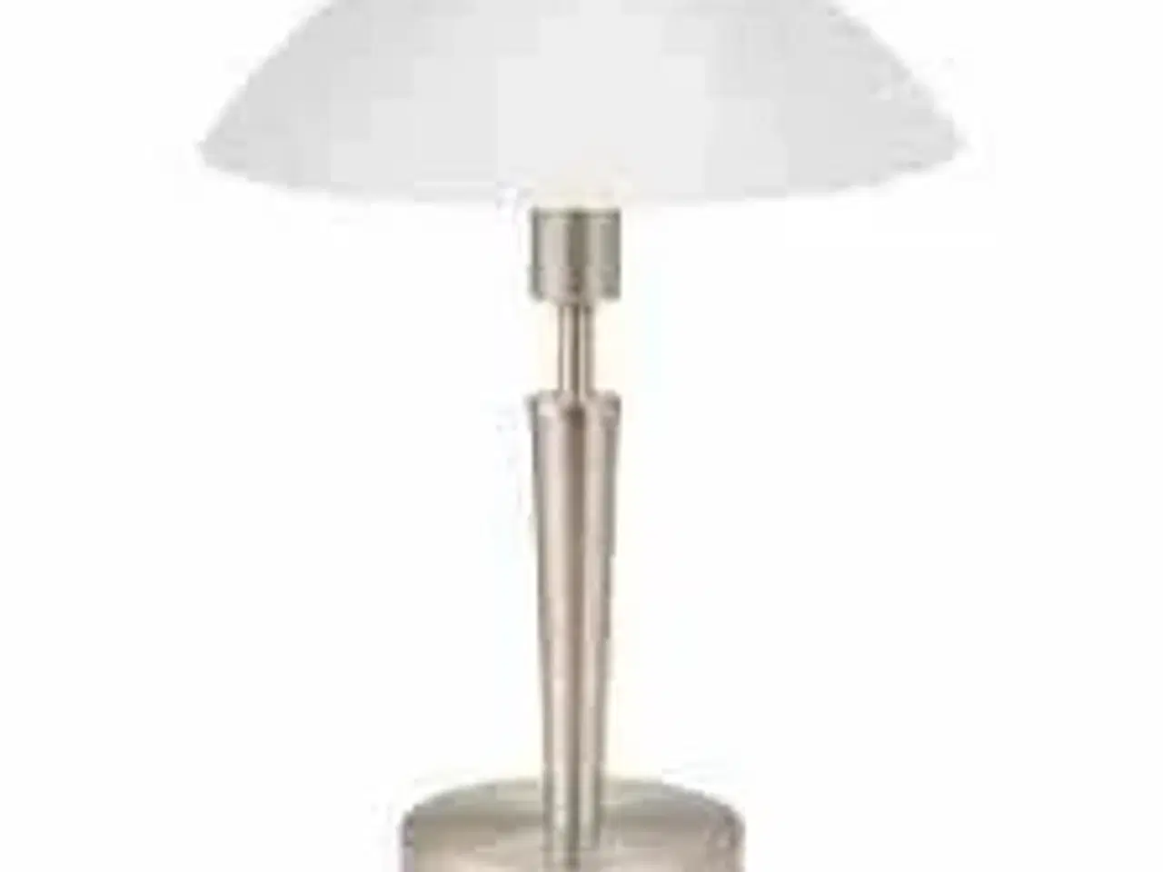 Billede 2 - Eglo Solo 1 bordlampe, nikkel, hvid