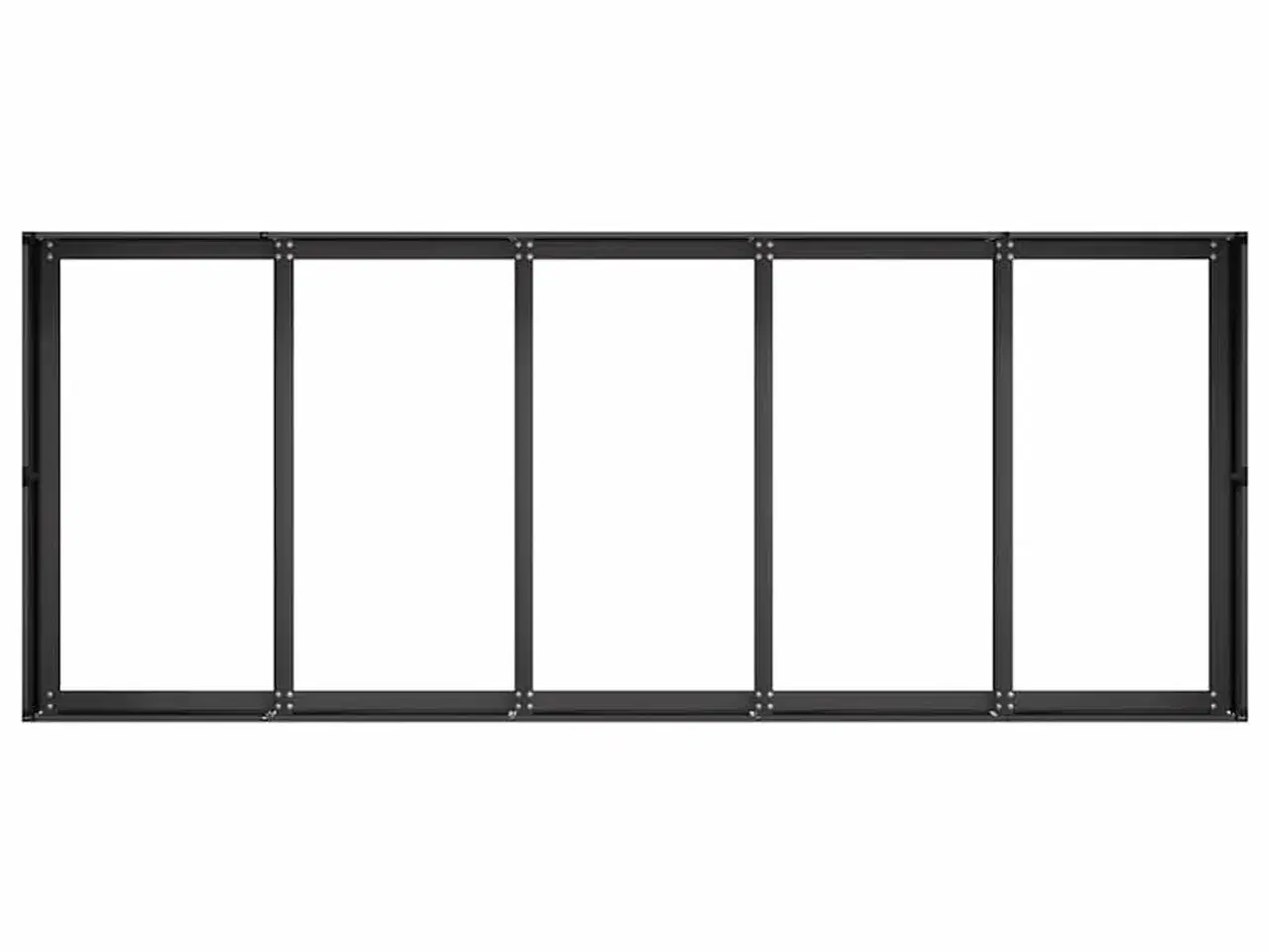 Billede 5 - Plantekasse 200x80x40 cm stål sort