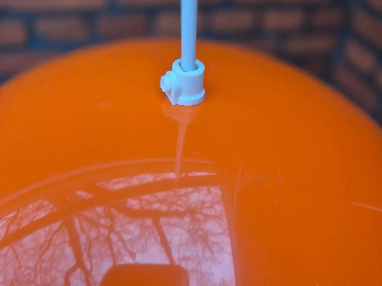 Billede 8 - Flot stor retrolampe i transparent plast