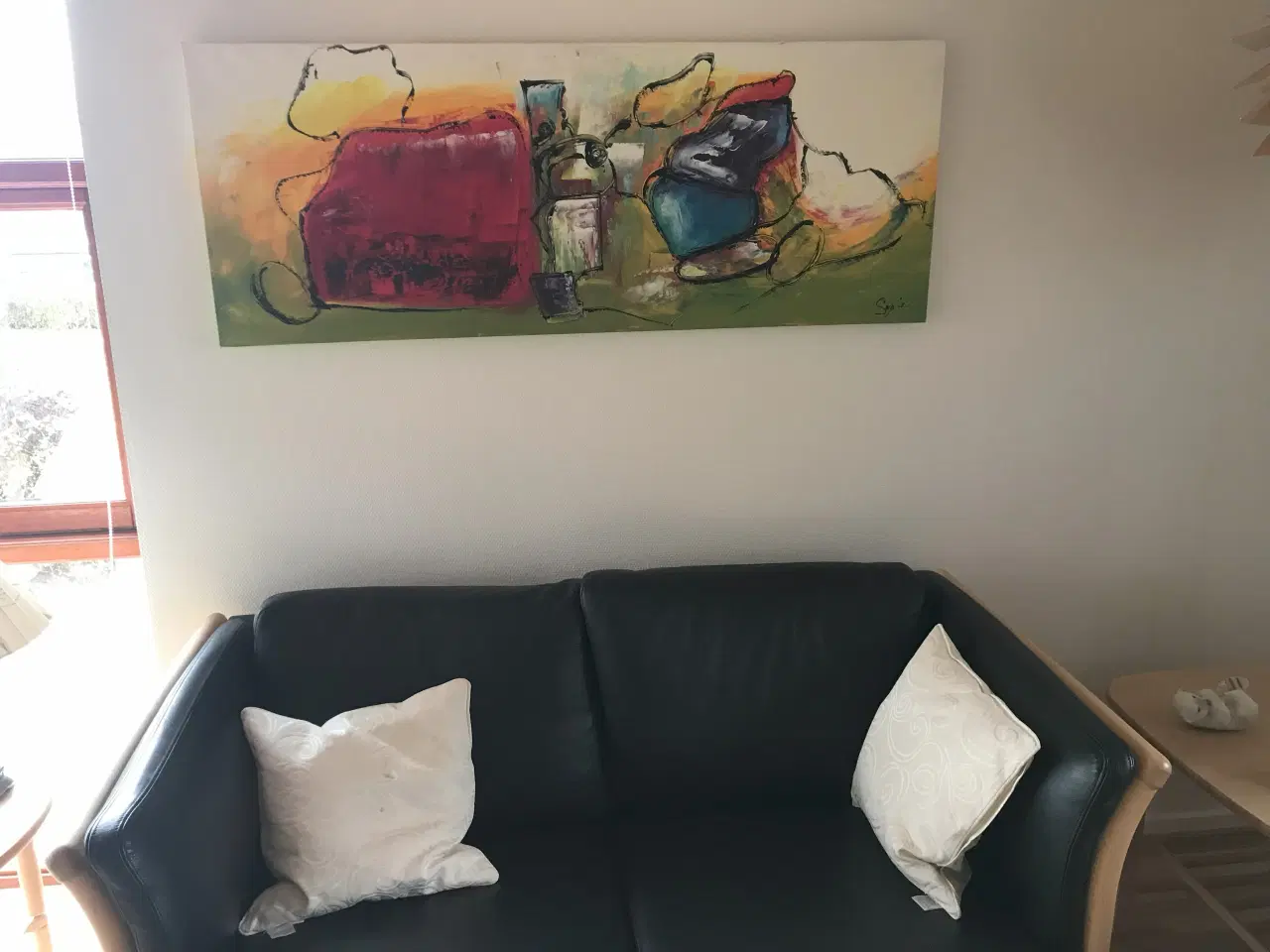 Billede 3 - Akrylmaleri - Smuk farverig maleri 130 x 50 cm  