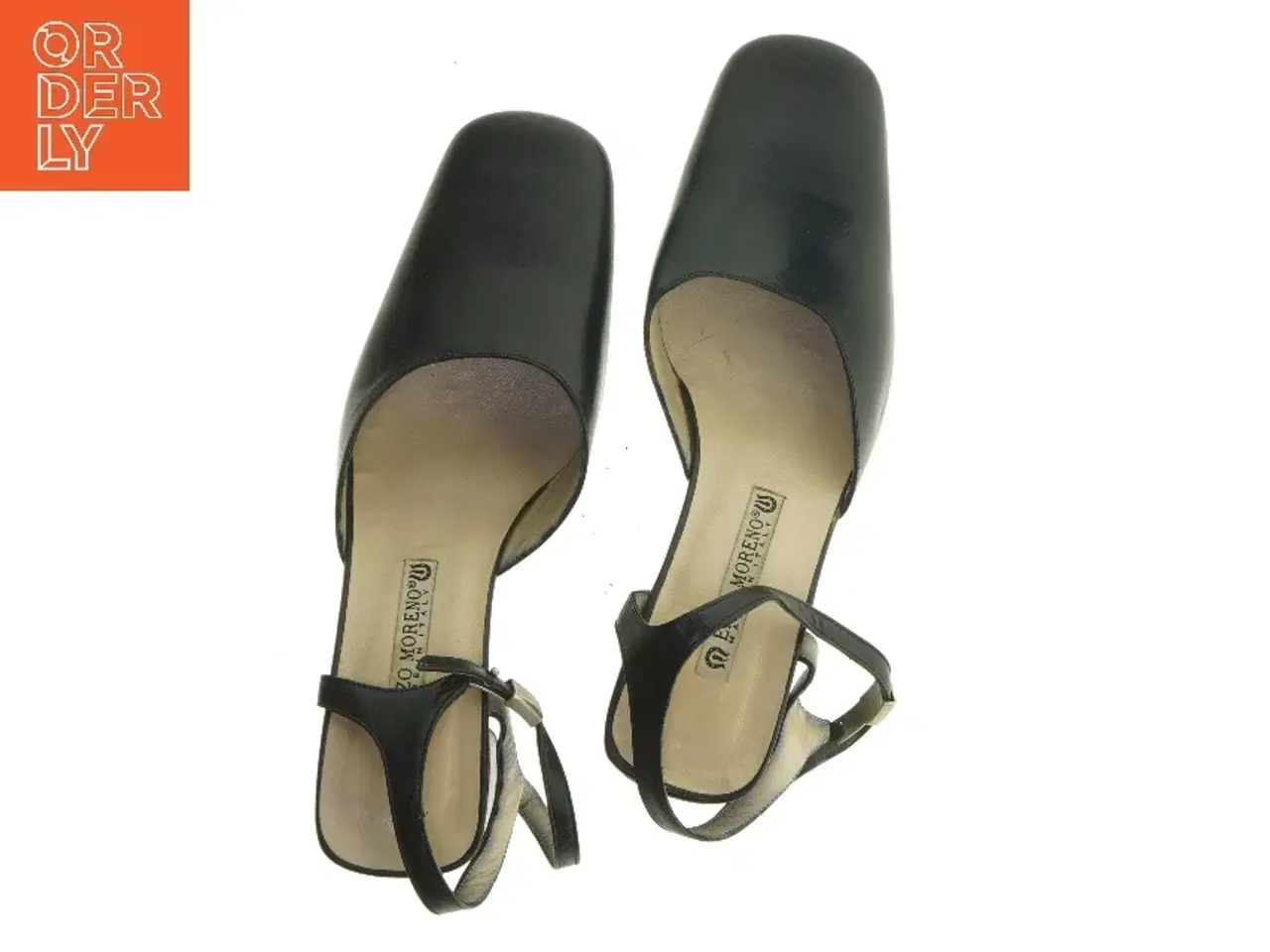 Billede 5 - Sorte damesandaler med rem fra Enzo Moreno (str. 39)