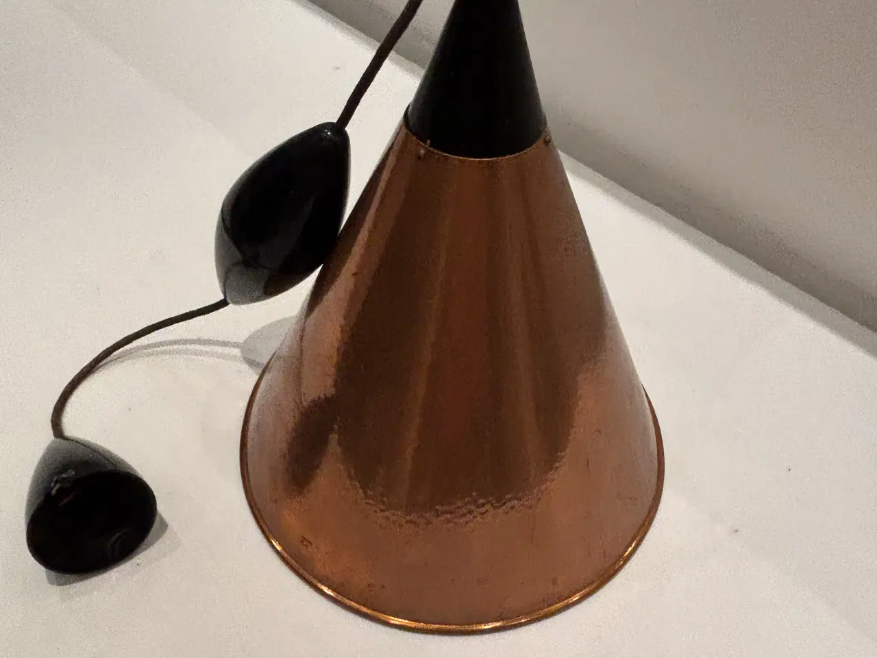 Billede 1 - Retro kobberlampe 