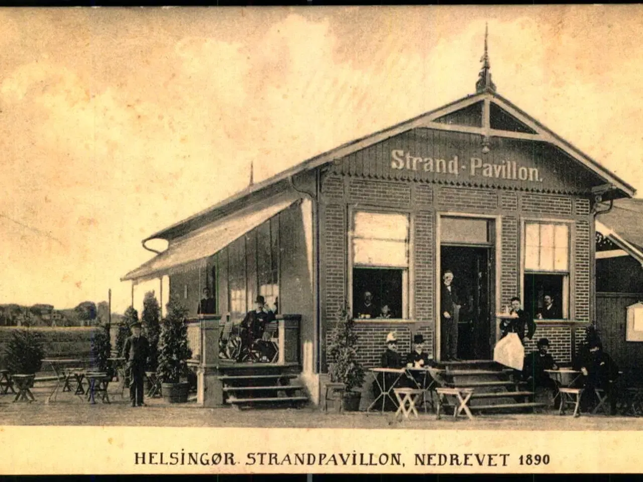 Billede 1 - Helsingør Strandpavillon - Nedrevet 1890 - K.Nielsen 3 - Ubrugt