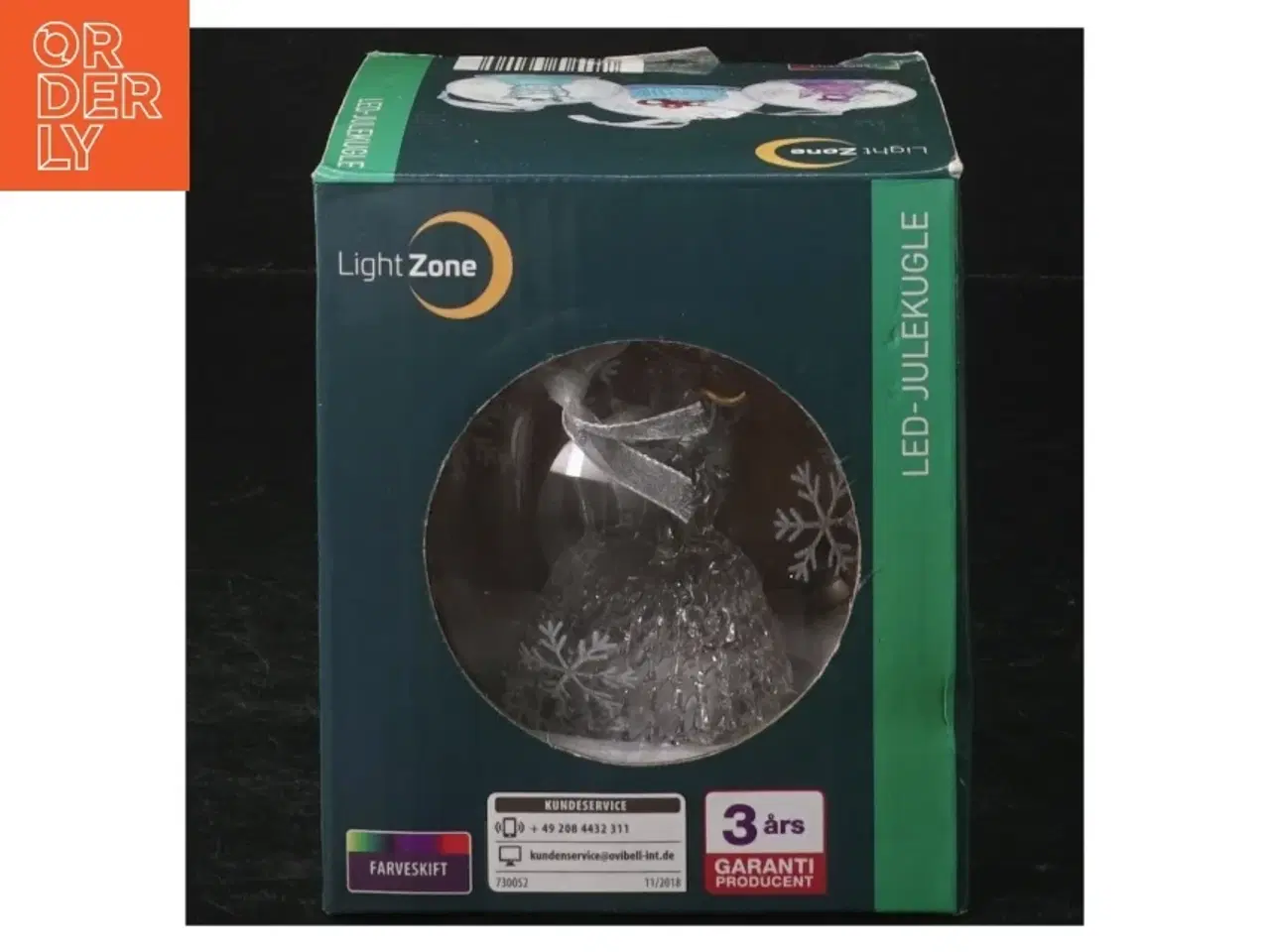 Billede 3 - LED-julekugle fra Light Zone (str. Ø. 7 cm)