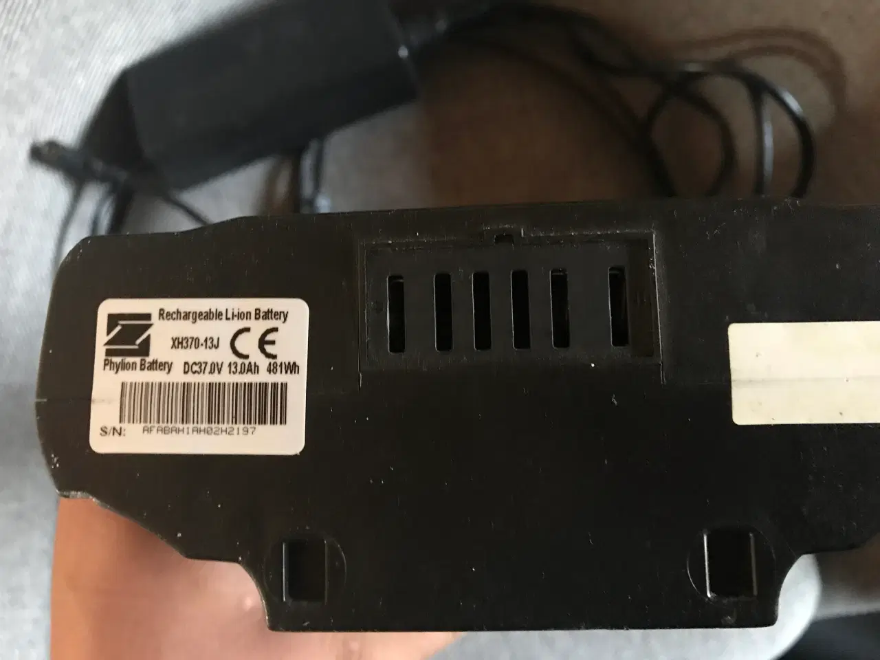 Billede 2 - Elcykel Batteri Phylion DC 37V, 13Ah