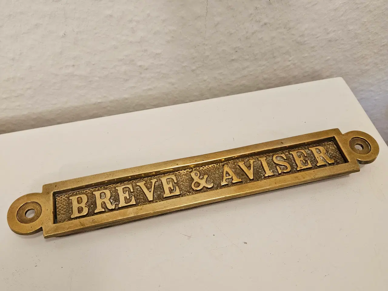 Billede 1 - Brevklap i messing