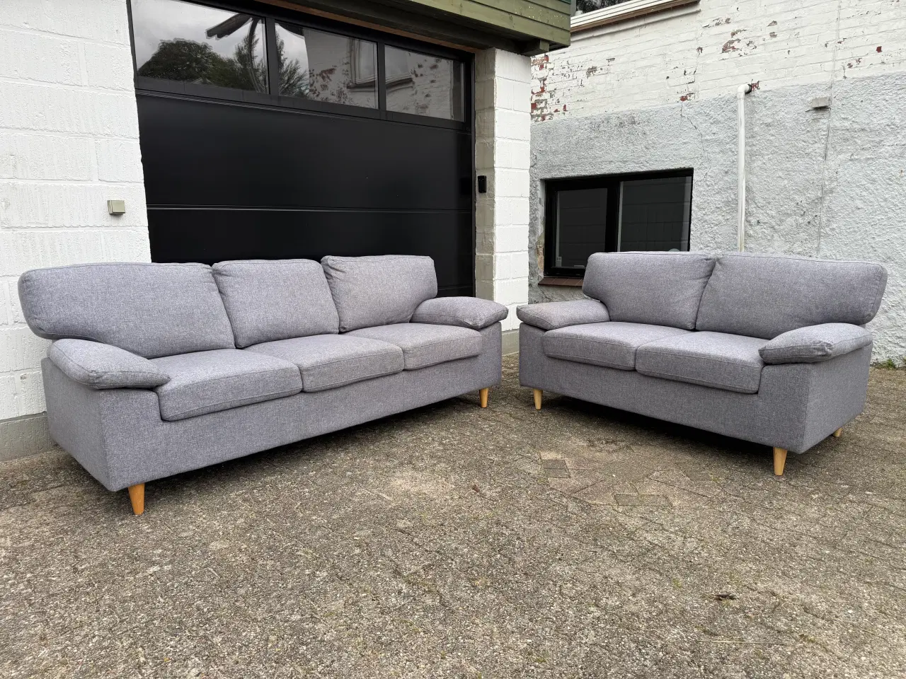 Billede 4 - Sofa sæt 2 + 3 GEDVED i grå, som nyt!