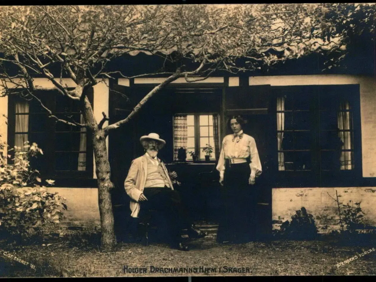 Billede 1 - Holger Drachmanns Hjem i Skagen - Fotokort Stender 761 - Ubrugt