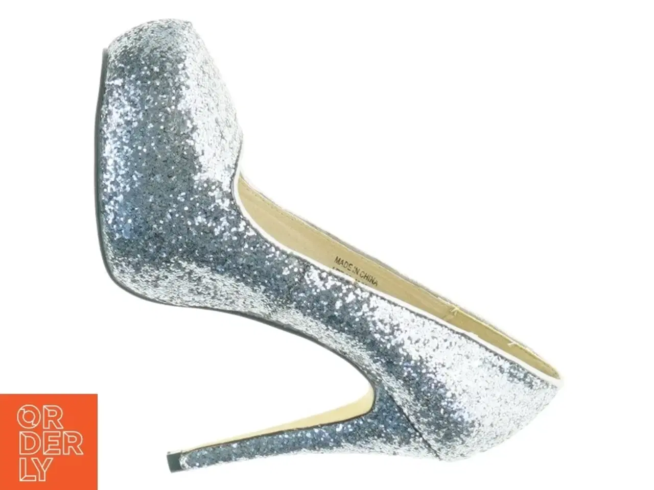 Billede 4 - Sølvfarvede glitter stiletter fra Bianco (str. 37)