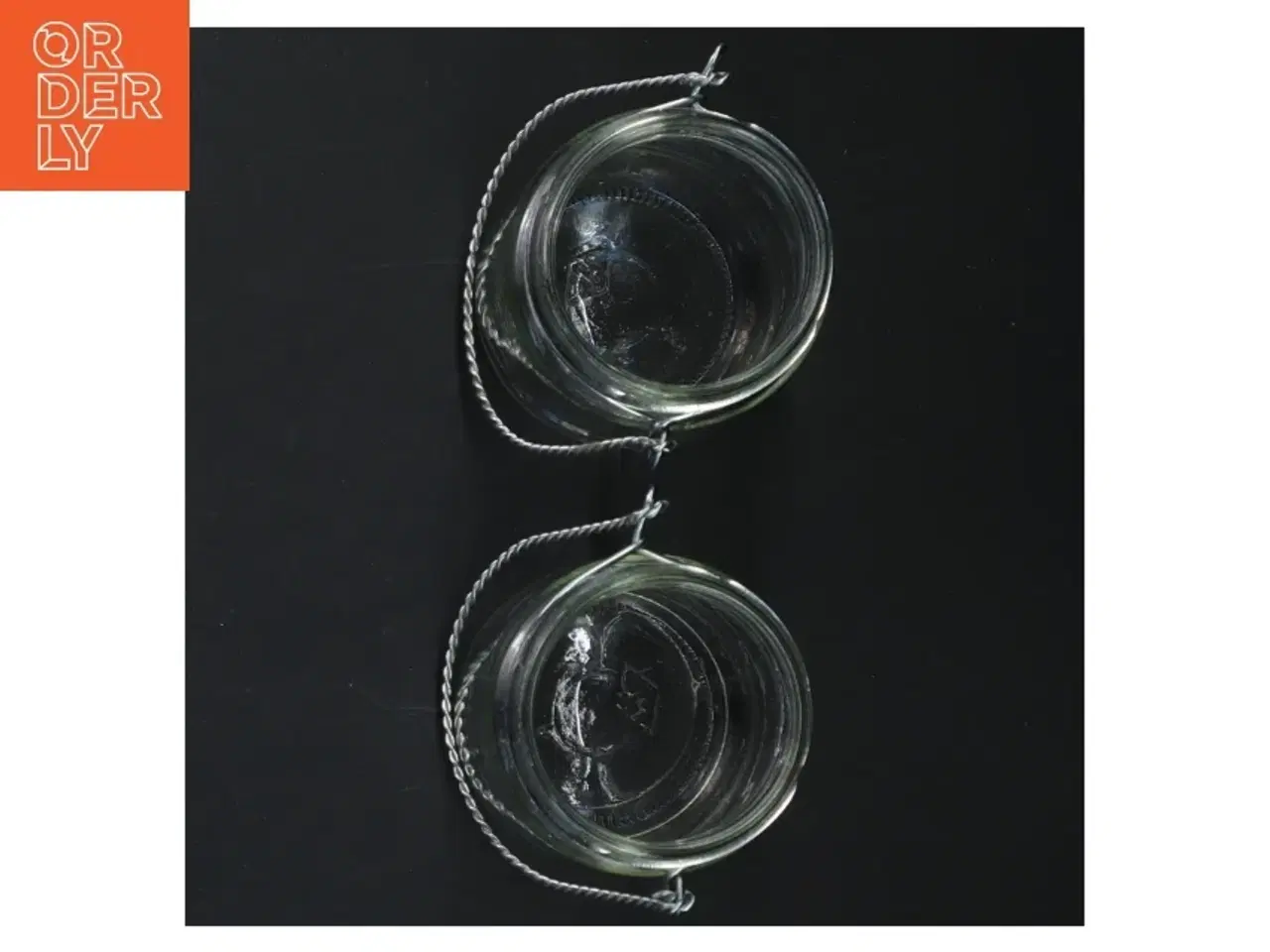 Billede 2 - Glas lanterner med håndtag (str. 9 cm. 2 styk)