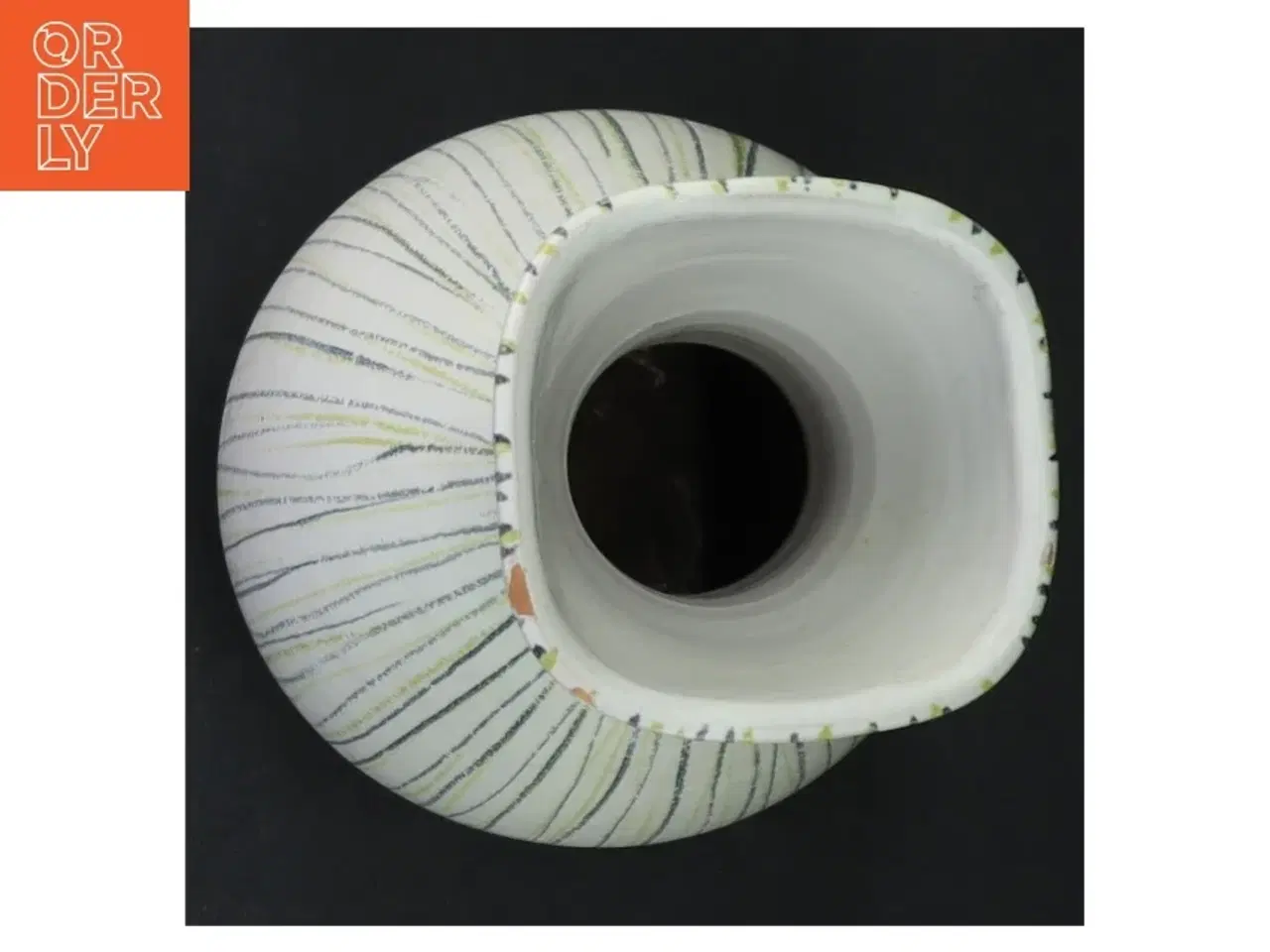 Billede 2 - Dekorativ keramikvase (str. 19 cm)