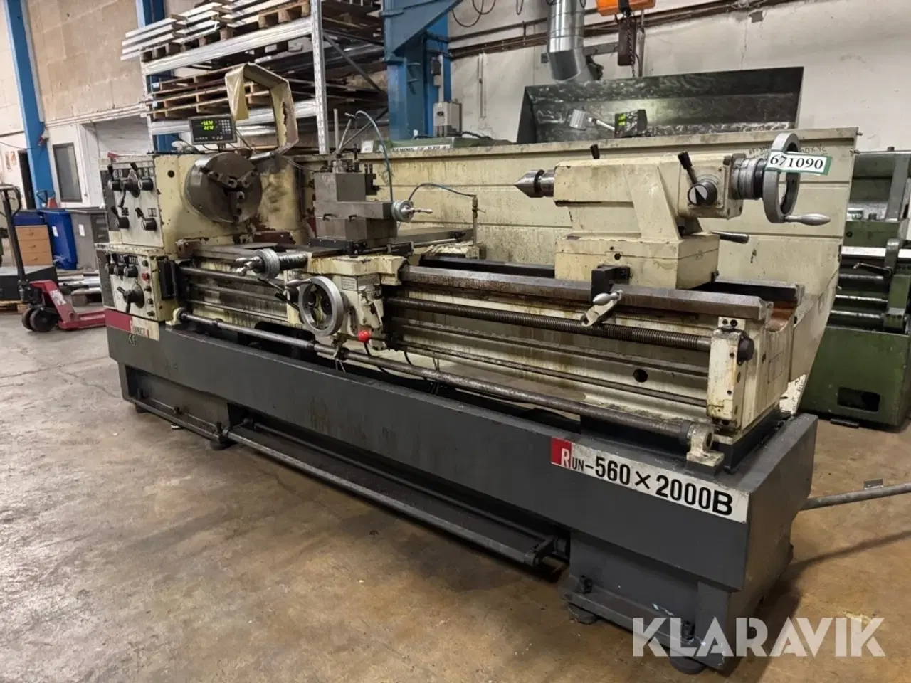 Billede 2 - Drejebænk Runmaster 560X2000B