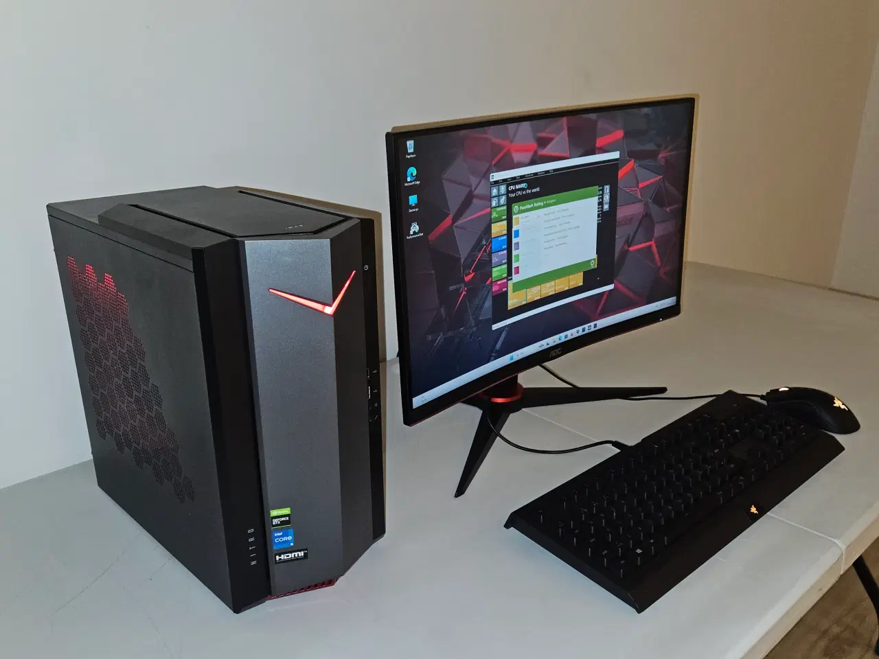 Billede 4 - i5-12400 Gamer Pc +24" Curved Gaming Skærm