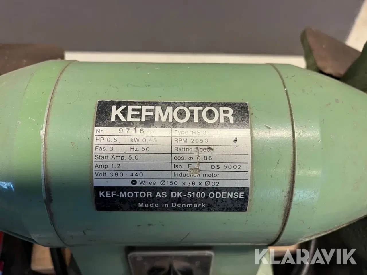 Billede 5 - Værktøjssliber KEFmotor HS3 med diverse værktøj