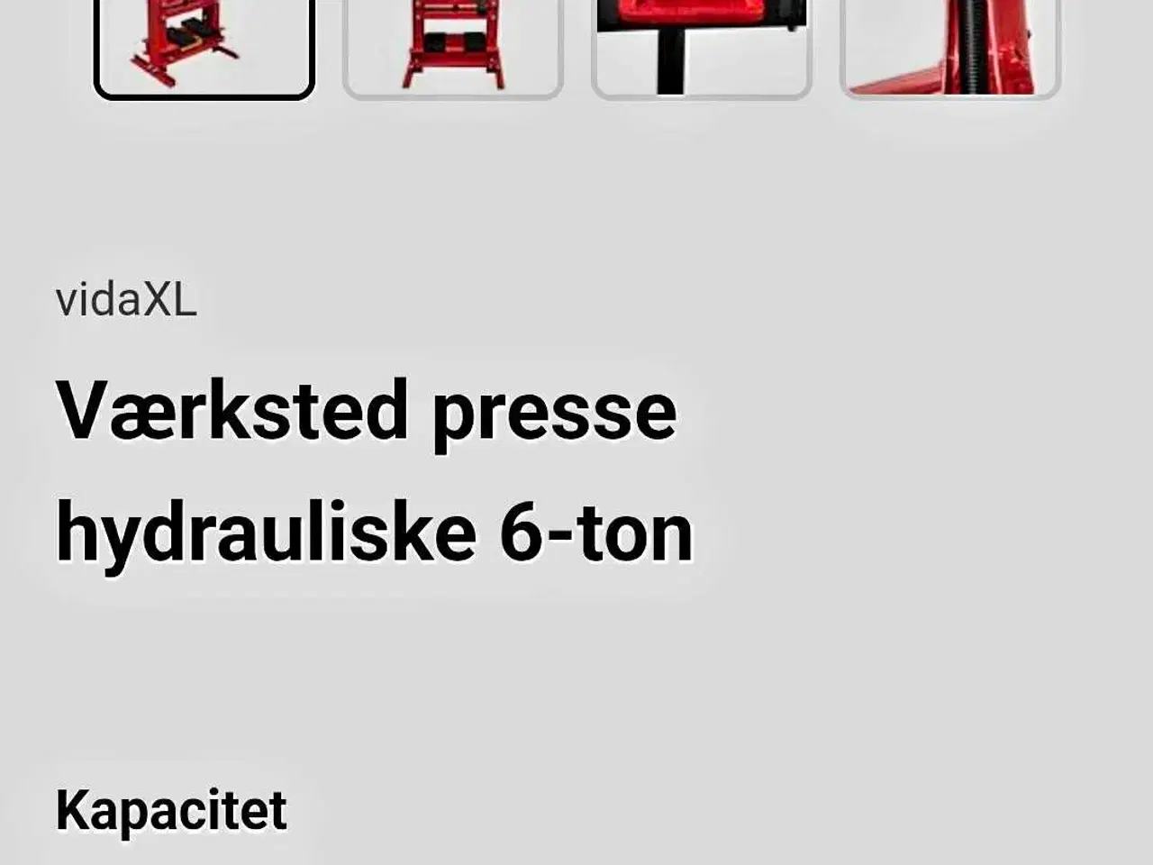 Billede 9 - Værksted presse hydrauliske 6-ton