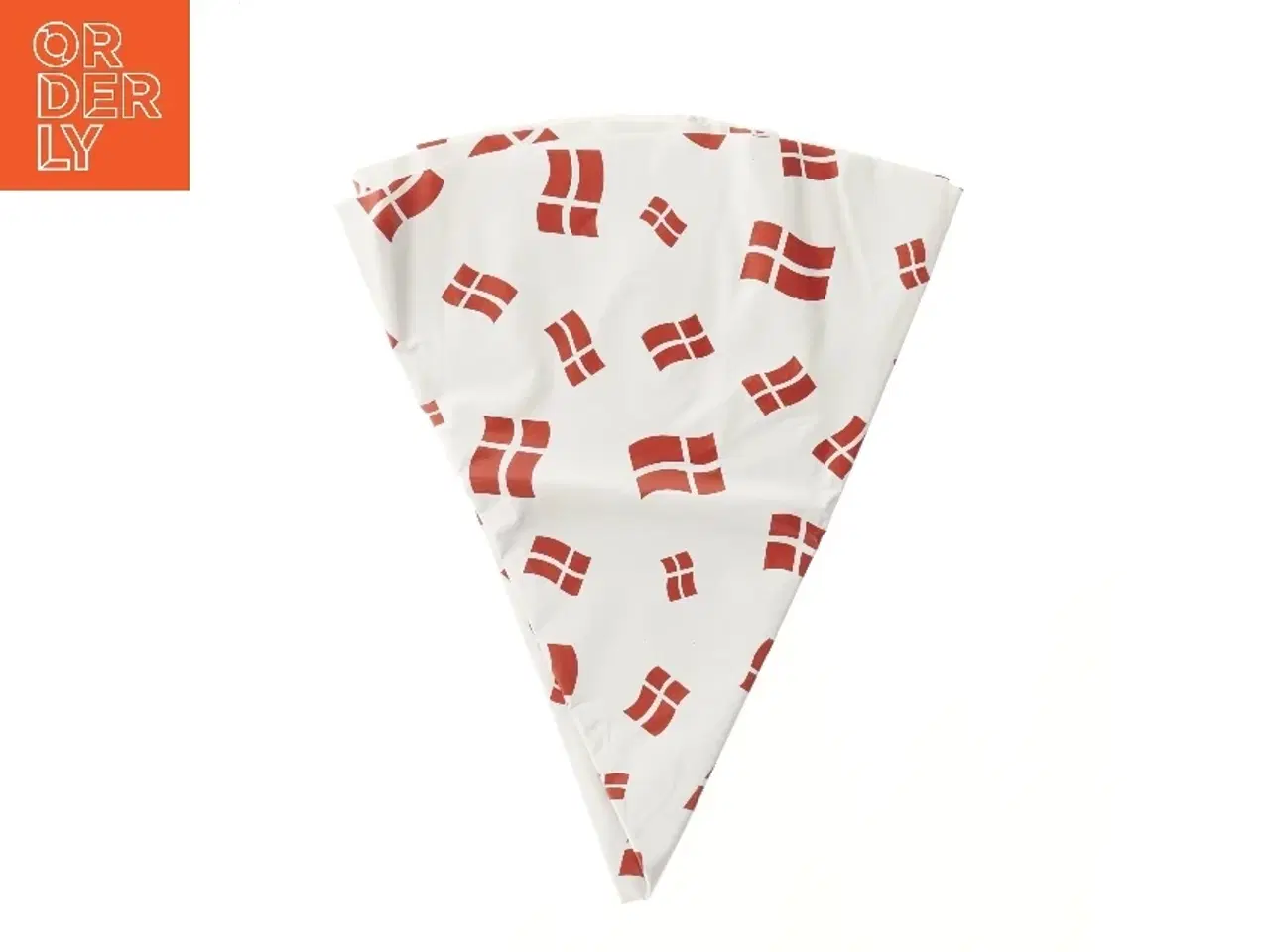 Billede 2 - Rund fødselsdags voksdug med danske flag på (str. Ø 104 cm)