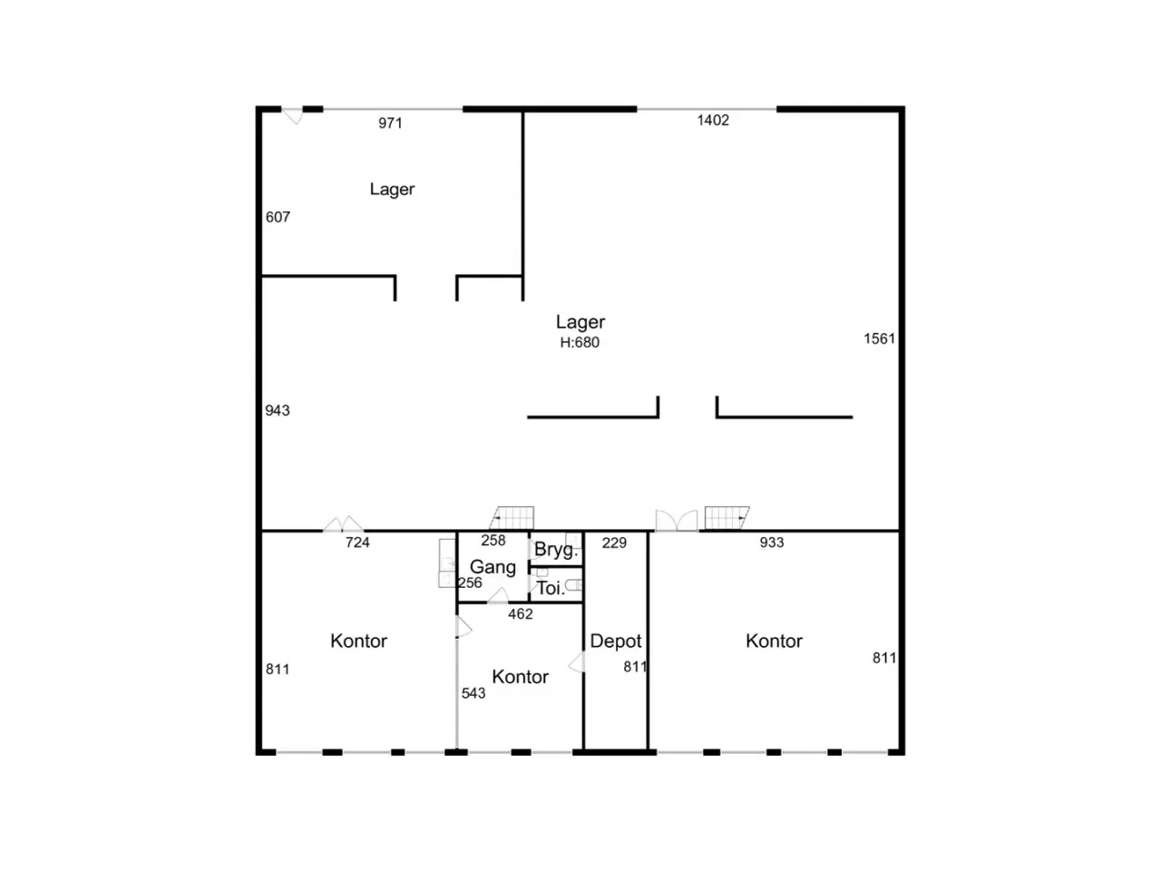 Billede 8 - Lagerlejemål med to kontorer