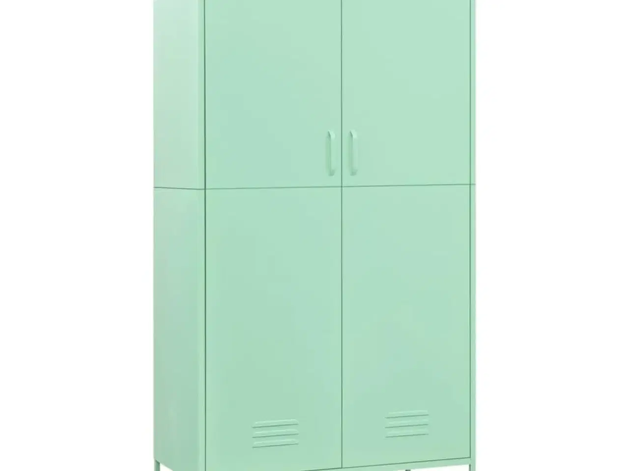 Billede 2 - Klædeskab 90x50x180 cm stål mintgrøn