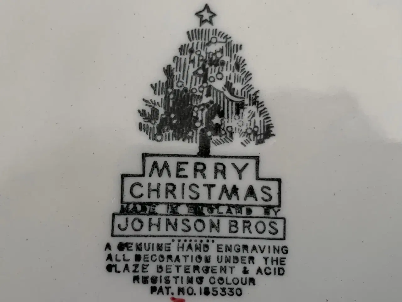 Billede 2 - Johnson Bros Juletallerken Merry Christmas