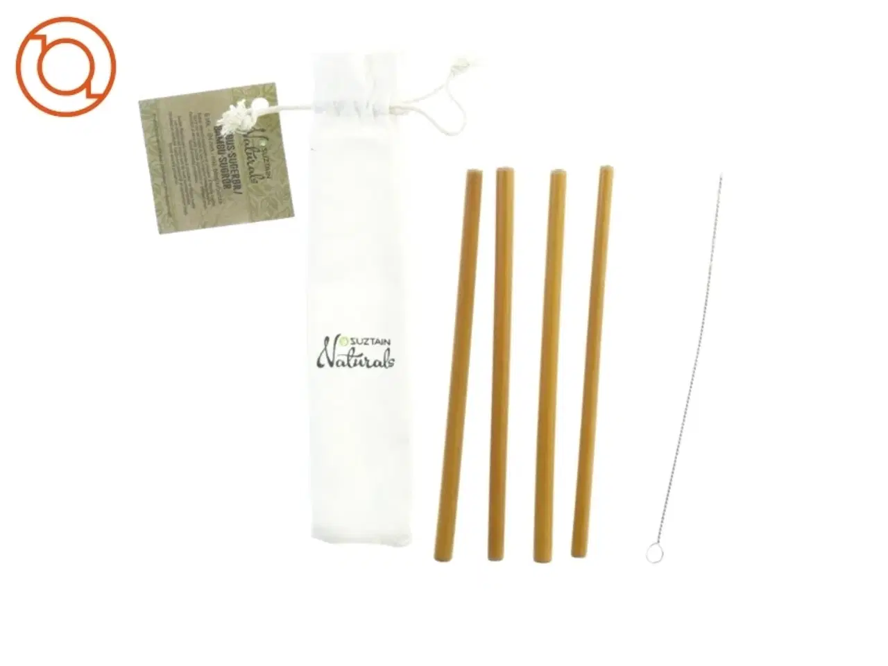 Billede 1 - Bambus sugerør fra Naturals (str. 20 cm)