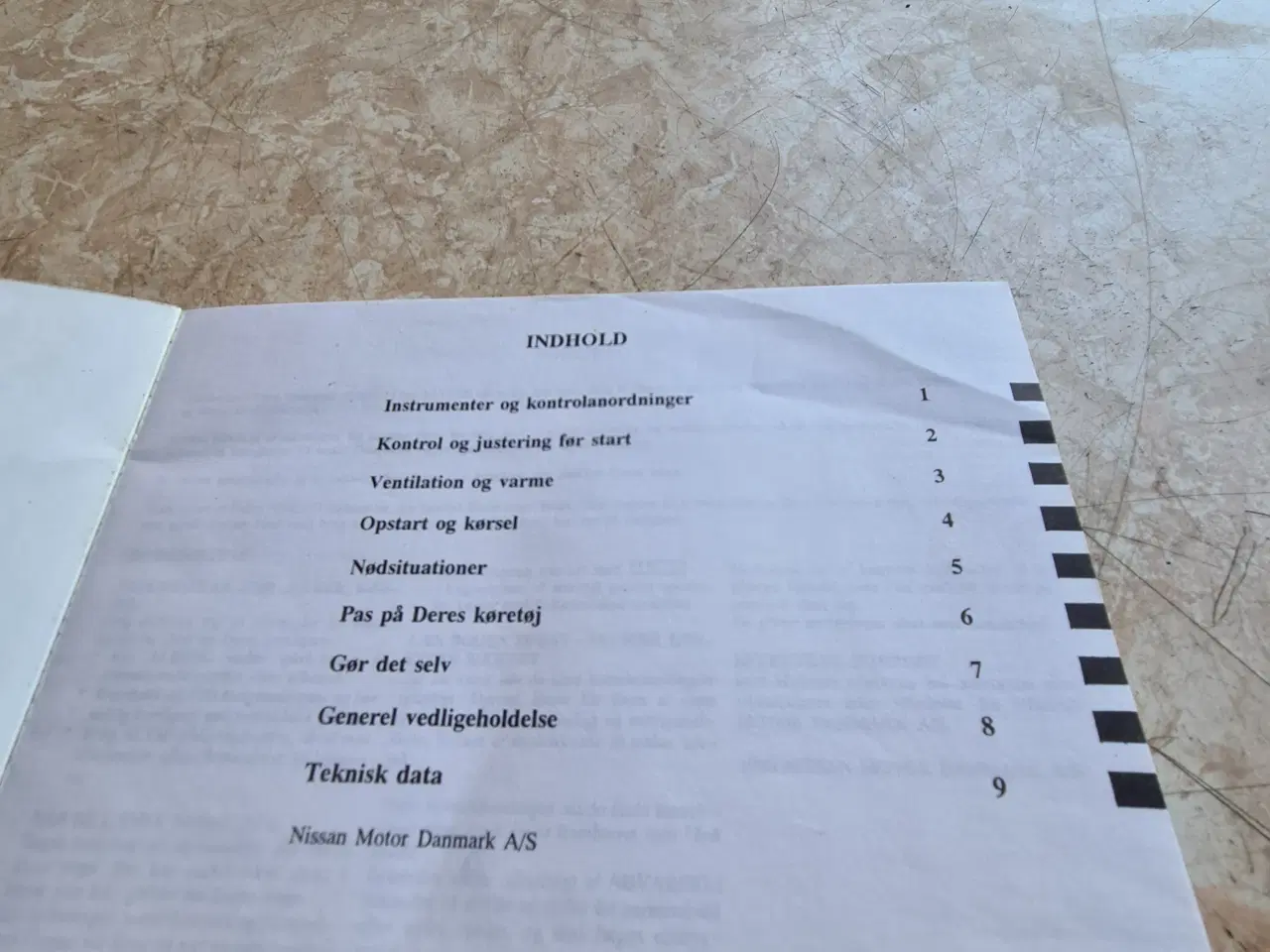 Billede 2 - Brugt  instruktionsbog   Nissan Patrol