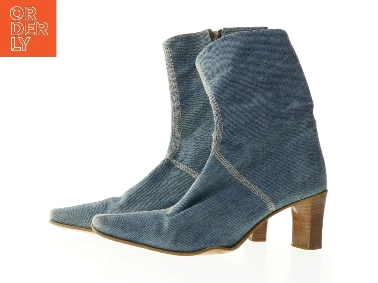 Billede 2 - Jeansstøvler med hæl fra Ecco (str. 5,5)