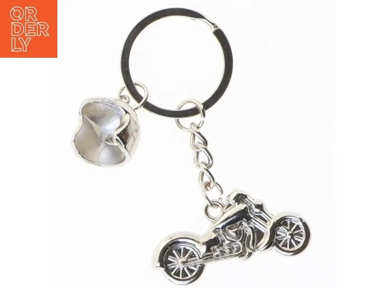 Billede 3 - Motorcykel-nøglering med hjelm (str. 4,5 x 2 cm. og. 2 x 2 cm)