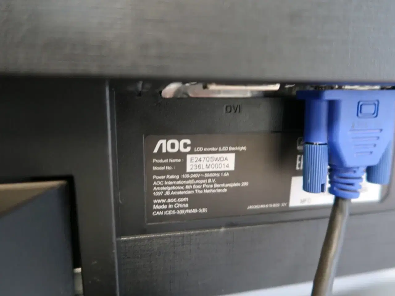 Billede 5 - Computer LENOVO ThinkCentre samt computerskærm AOC E2470SWDA
