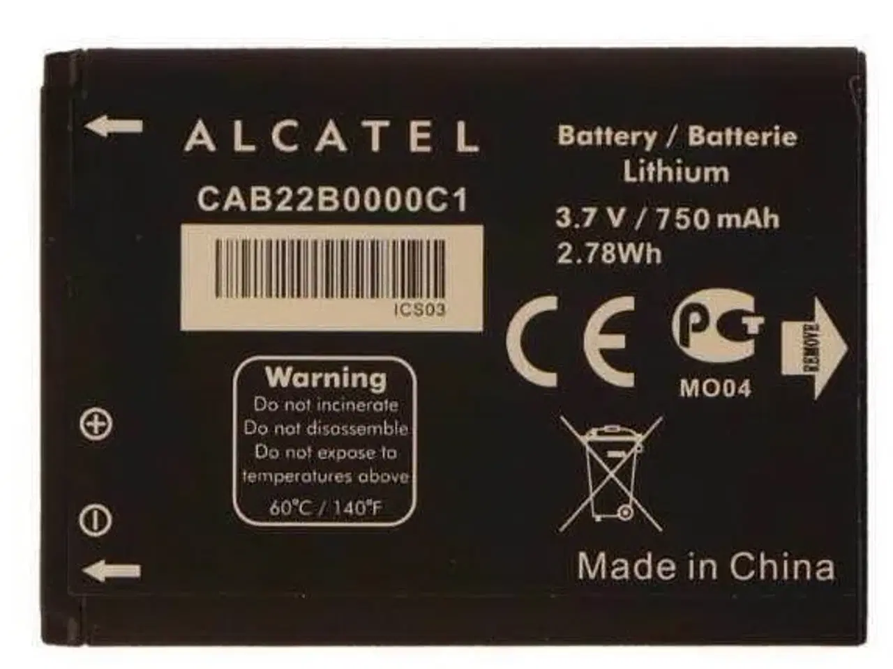 Billede 1 - Originalt Alcatel CAB22B0000C1 batteri Li-Ion 3.7V