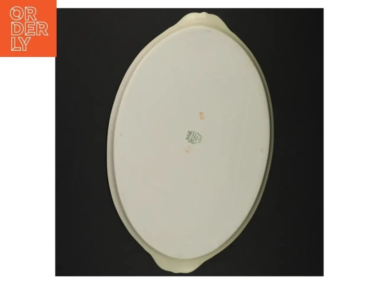 Billede 4 - Ovalt fad med dekorative elementer fra Københavns Porcellains Maleri (str. 30 x 19 cm)