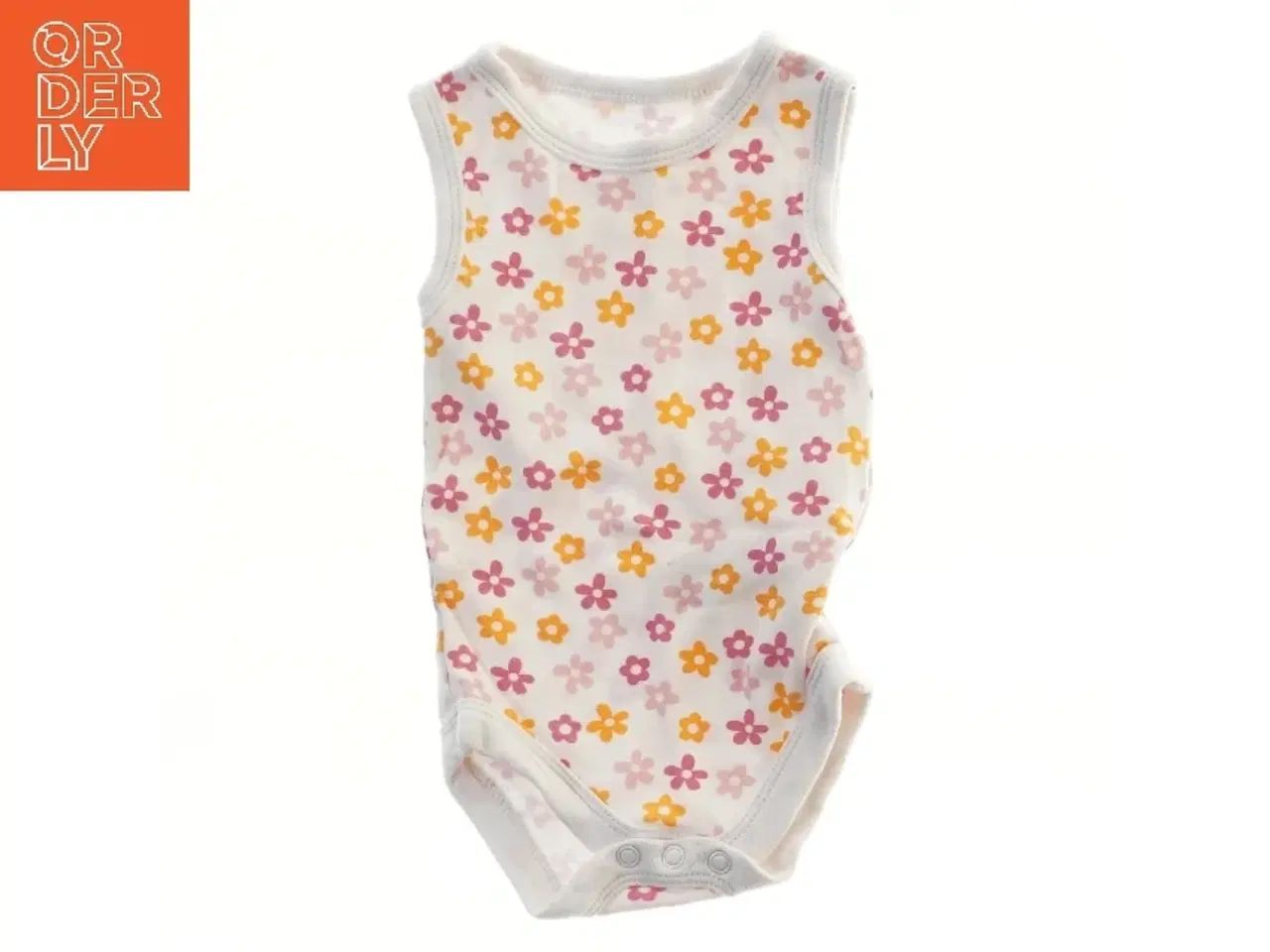 Billede 1 - Ærmeløs bodystocking med blomsterprint (str. 68)