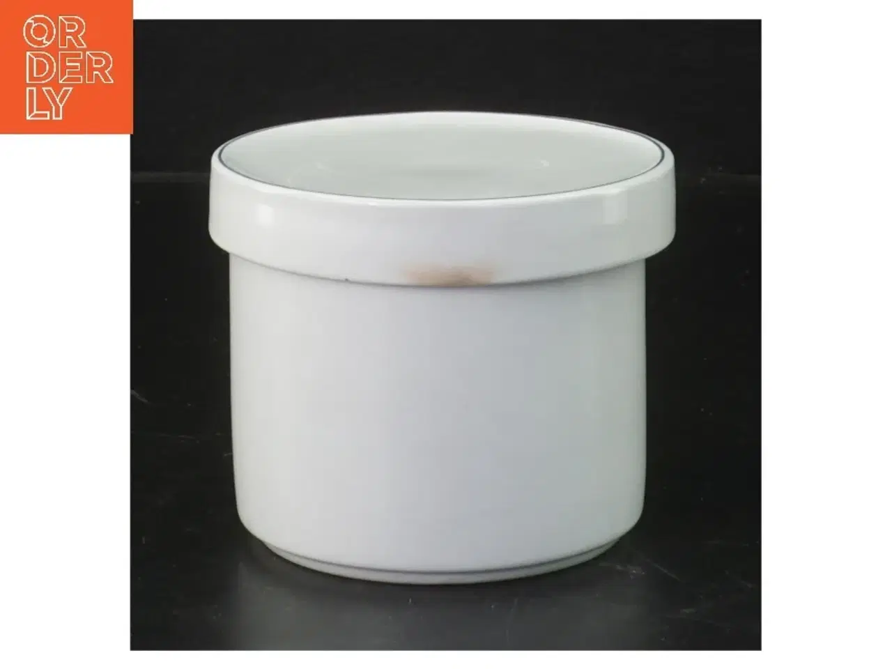 Billede 1 - Keramikkrukke med låg fra Royal Copenhagen (str. 8x9 cm)
