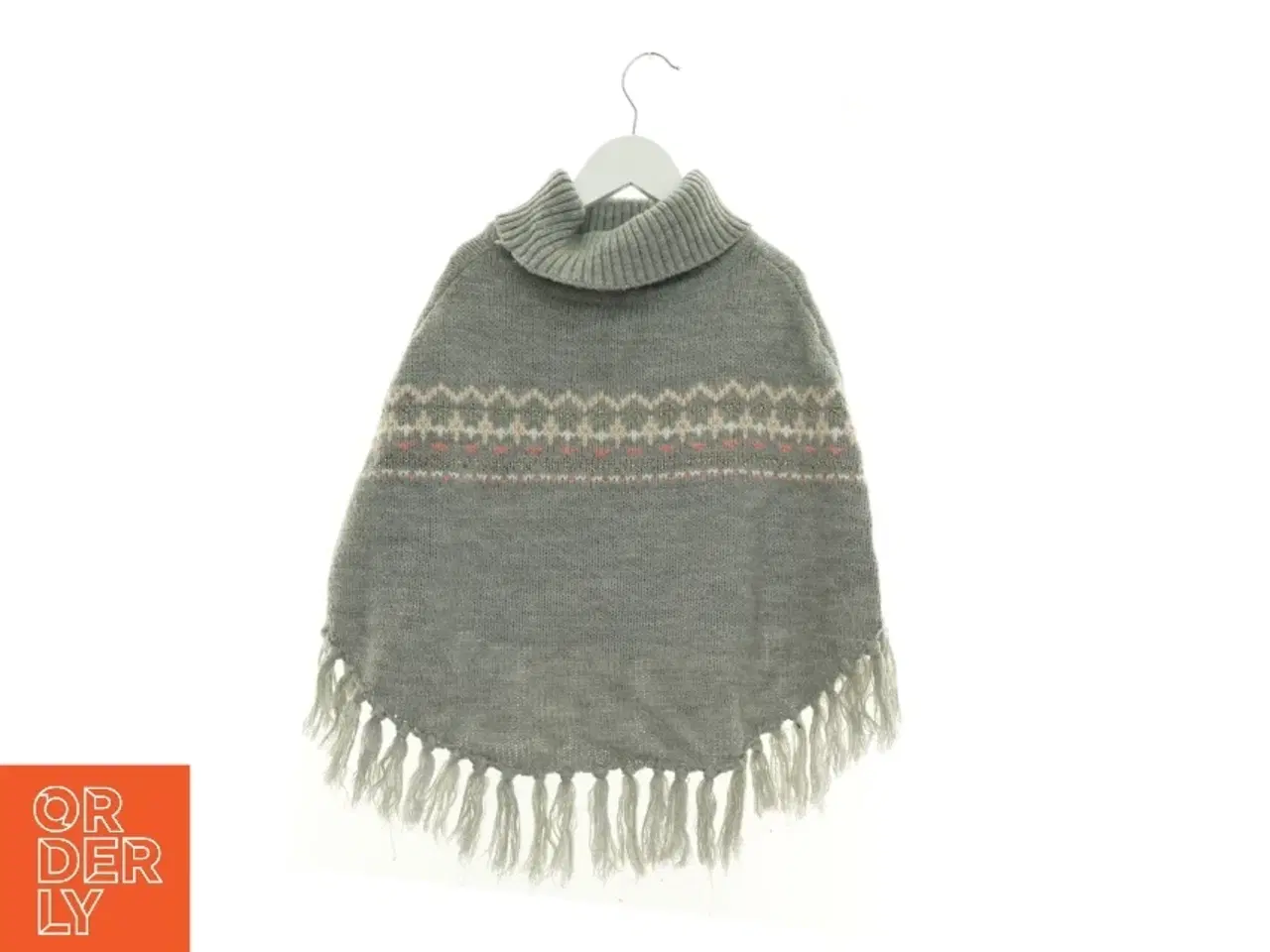 Billede 1 - Strikket Poncho med Guld Glimmer fra H&M (str. 110 cm)