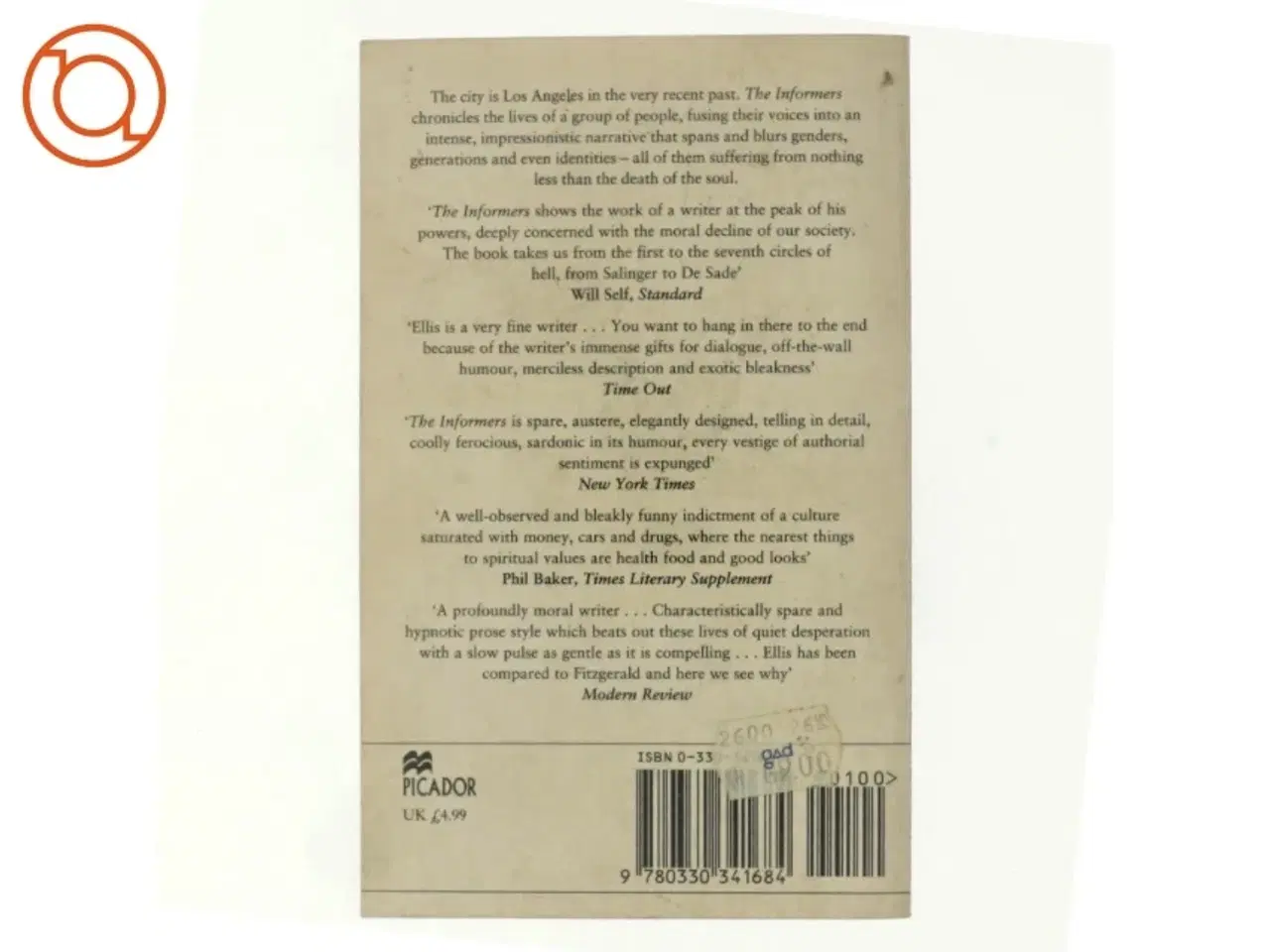 Billede 3 - The informers af Bret Easton Ellis (Bog)