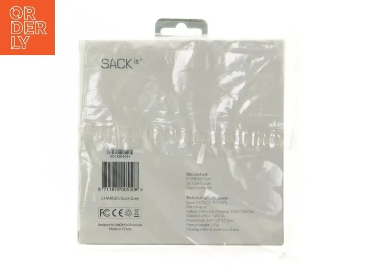 Billede 2 - Trådløs opladningspad fra SACKit (str. 105x105x17,5 mm)