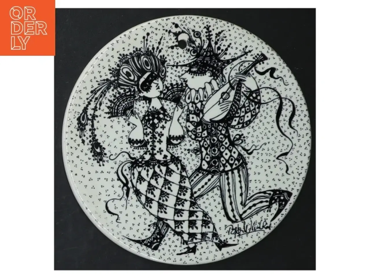 Billede 4 - Bjørn Wiinblad porcelænstallerkener fra Nymlle (str. Ø. 15 cm. 4 styk)